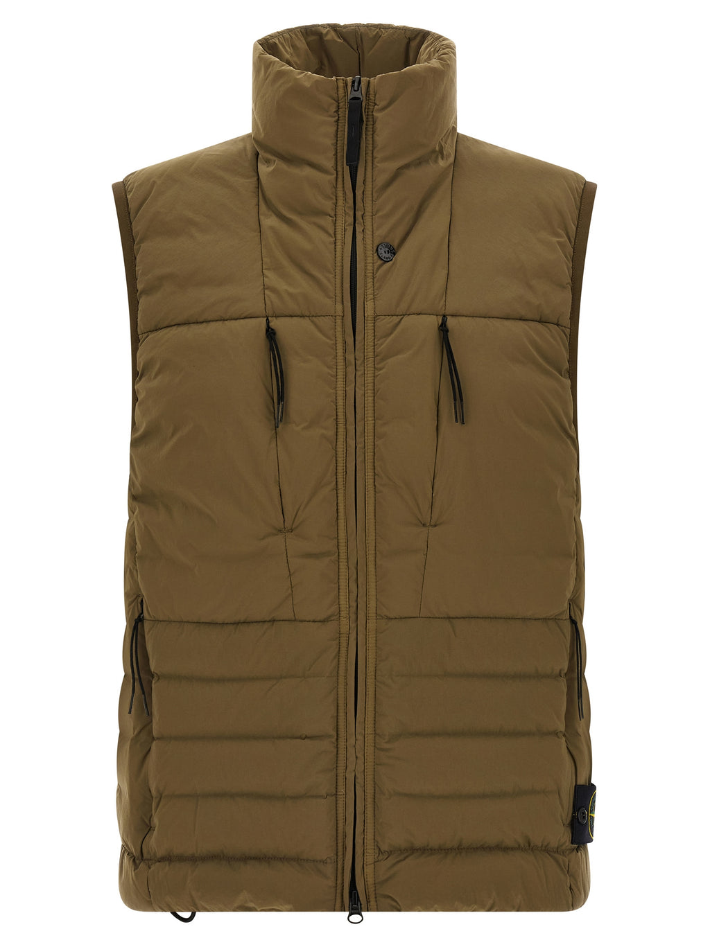 Stone Island Ärmellose Zweifarbige Jacke aus Polyamid