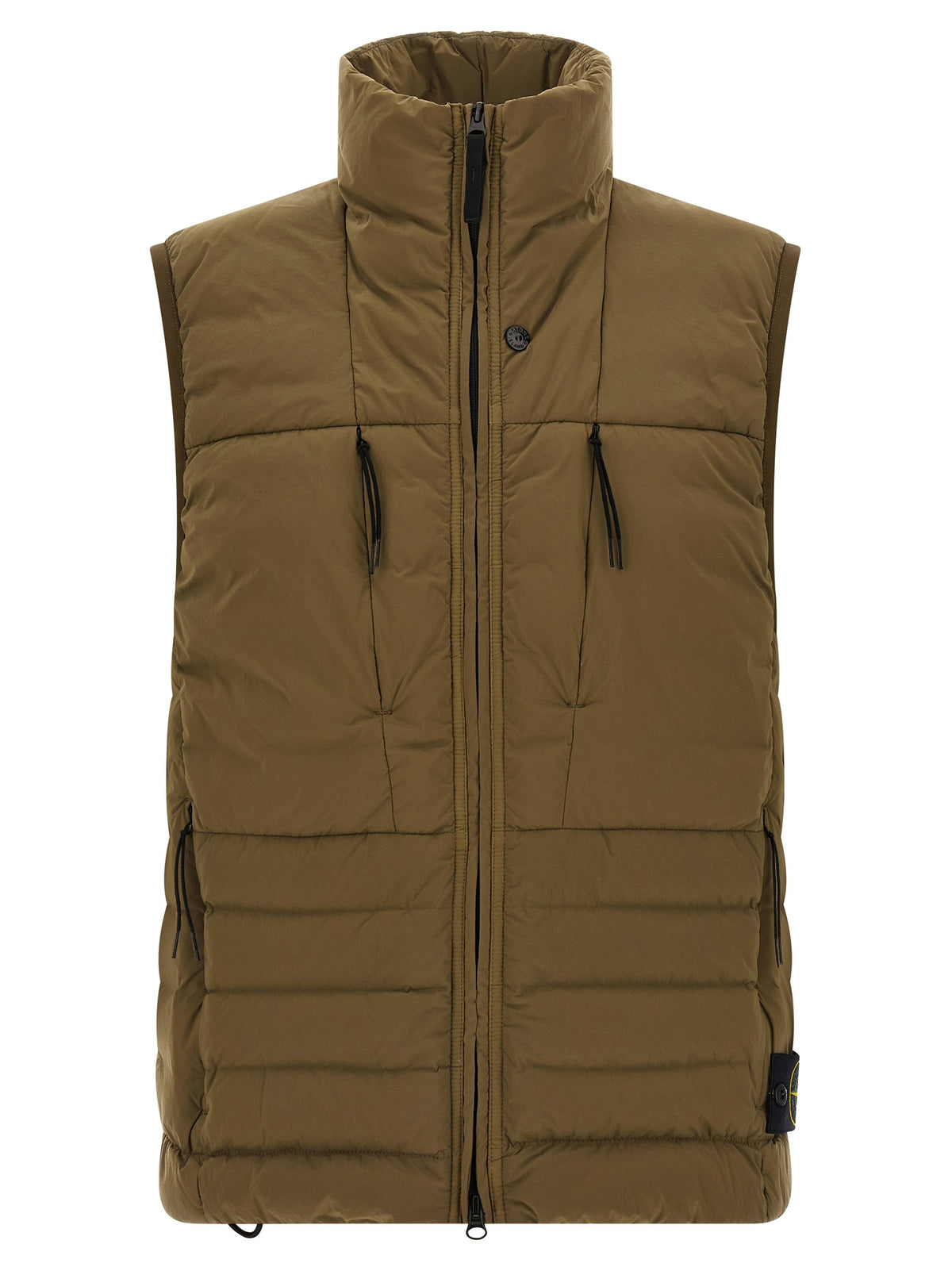 Stone Island Ärmellose Zweifarbige Jacke aus Polyamid
