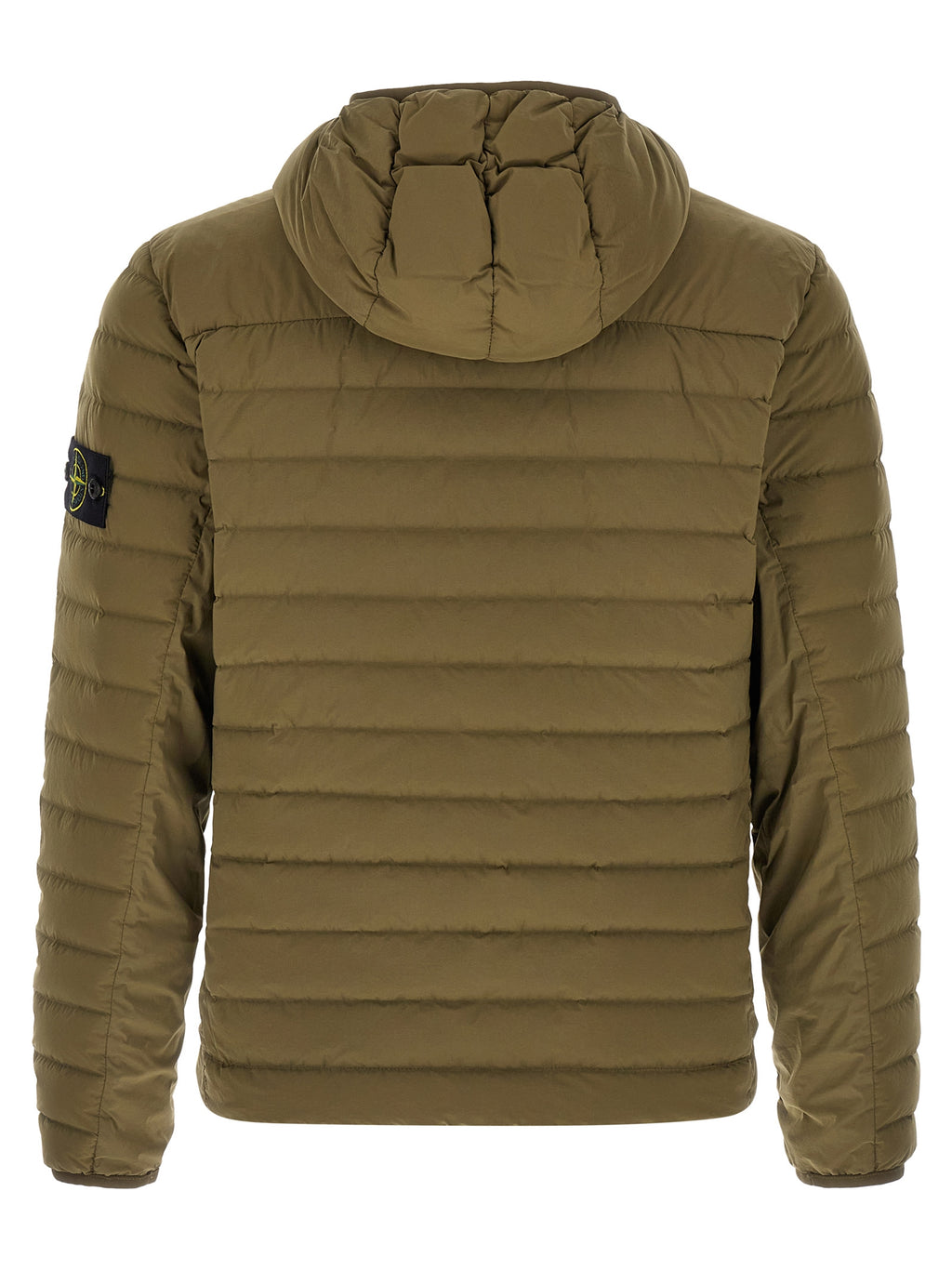 Stone Island Zweifarbige Polyamid-Steppjacke in voller Länge