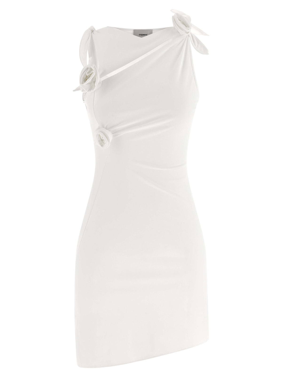 Coperni Kurzes weißes Kleid aus Polyamid