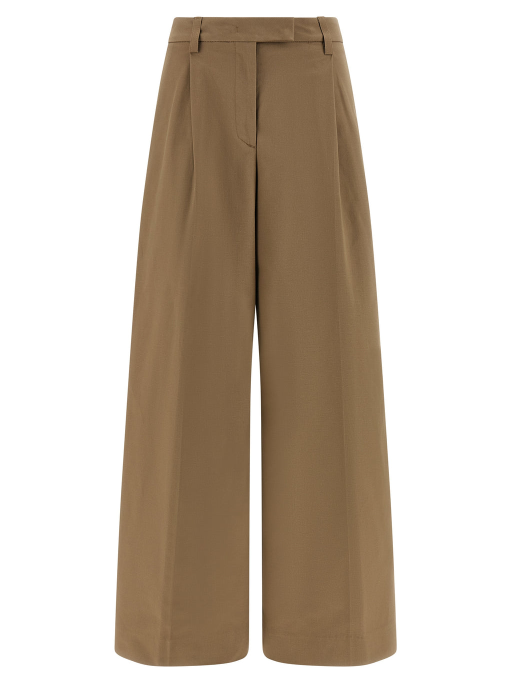 THELATEST Braune Baumwollhose für die Freizeit