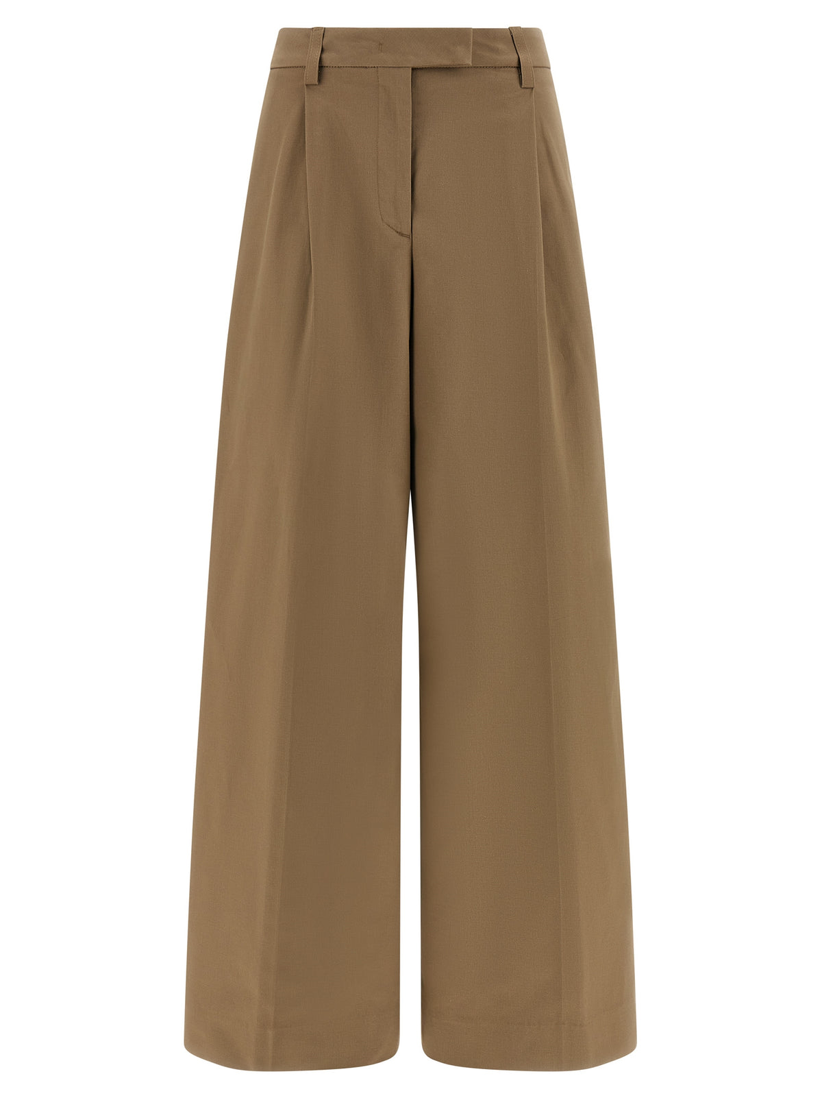 THELATEST Braune Baumwollhose für die Freizeit