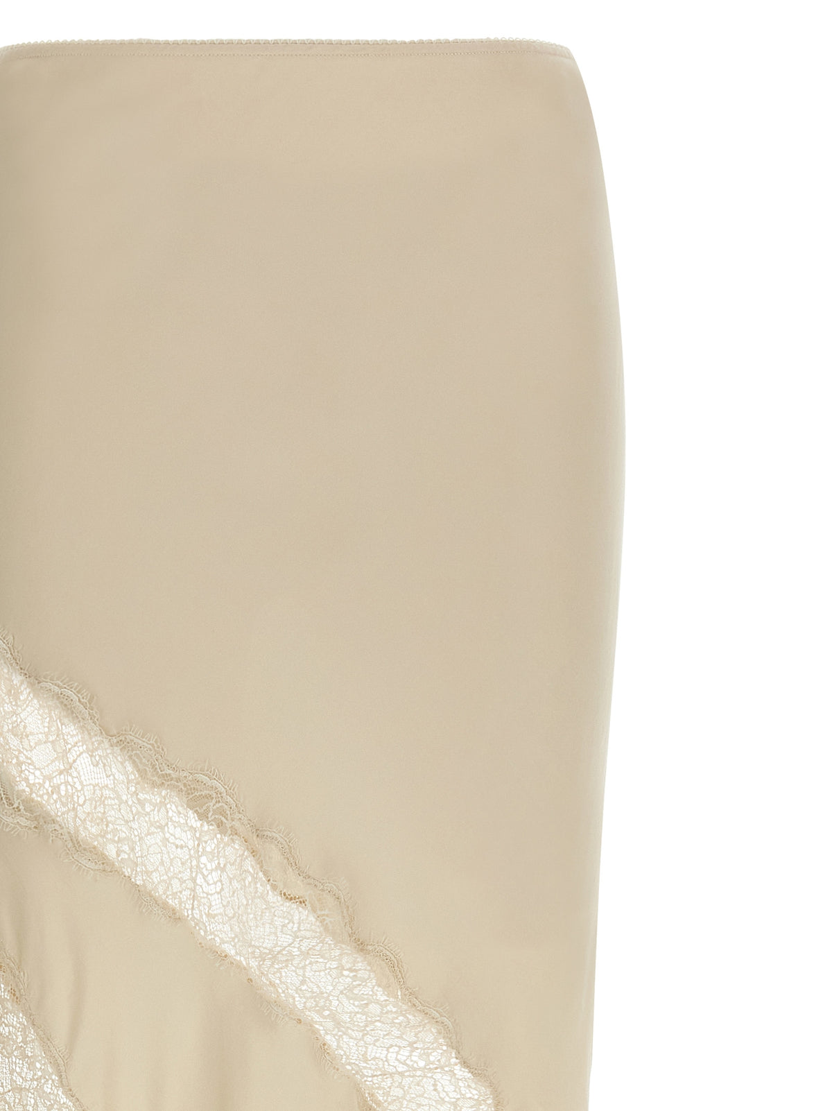 The Andamane Beige Viskose Minirock