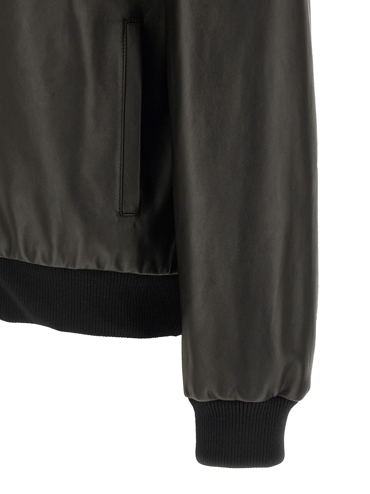 Fendi Schwarze Lammlederjacke