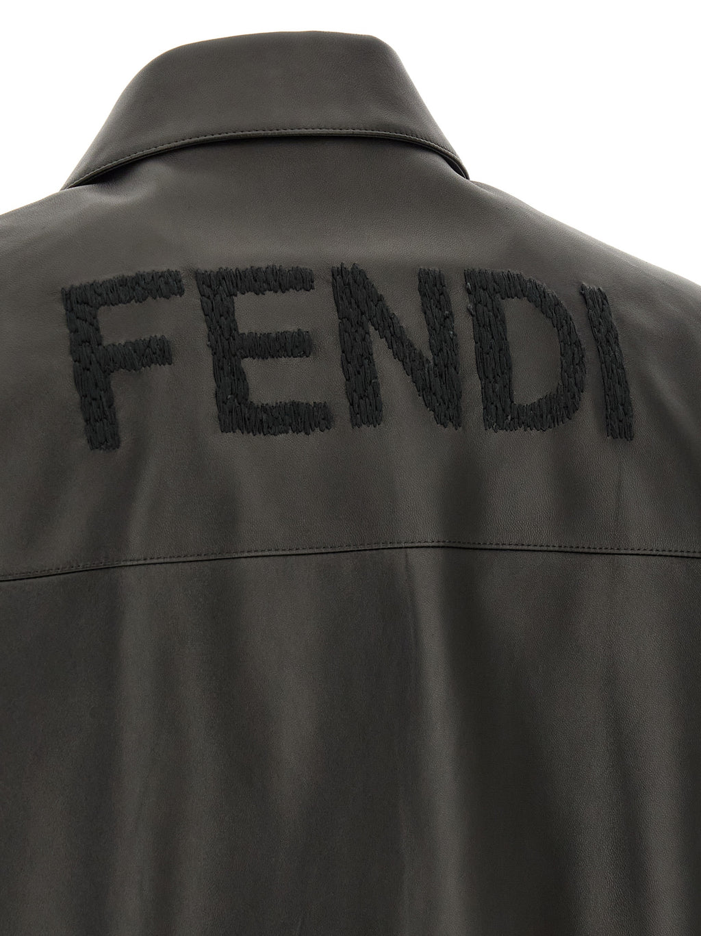 Fendi Schwarze Lammlederjacke