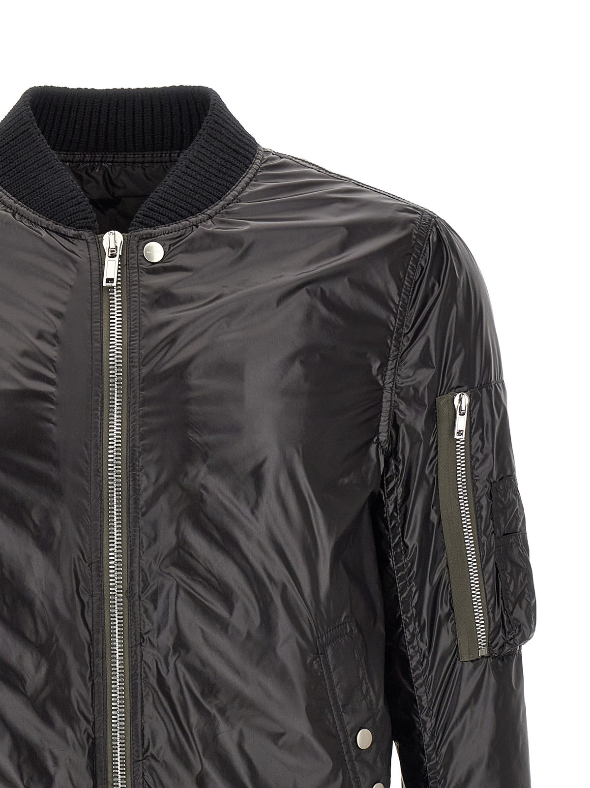 Rick Owens Schwarzer Nylon-Bomber