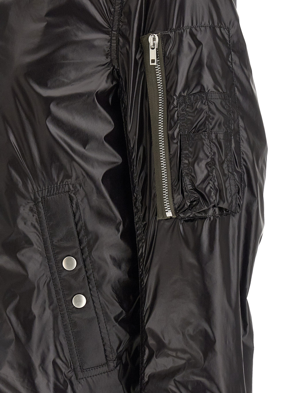 Rick Owens Schwarzer Nylon-Bomber