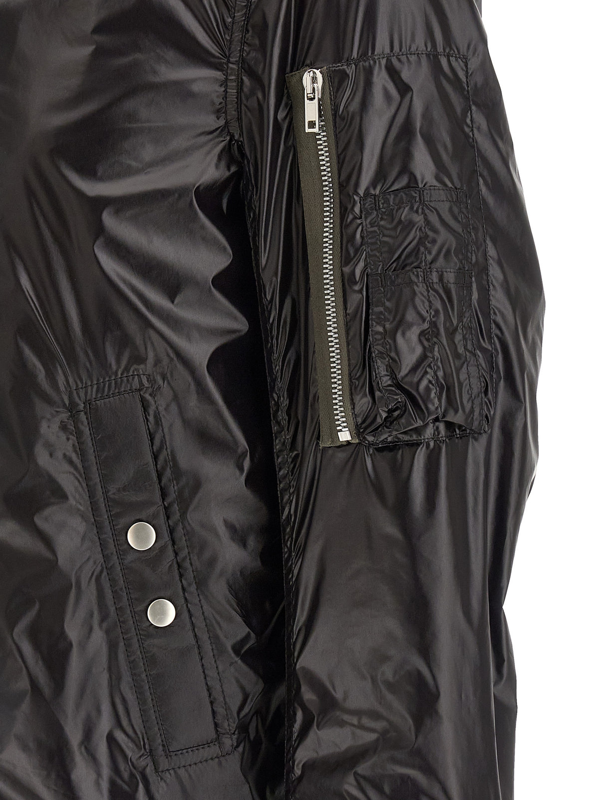 Rick Owens Schwarzer Nylon-Bomber