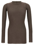 Rick Owens Graues Viskose-T-Shirt