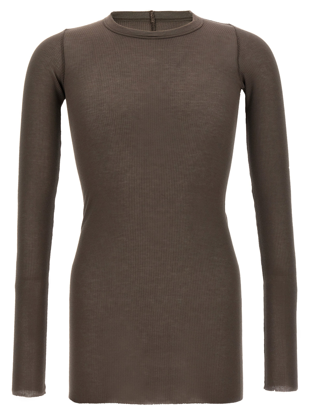 Rick Owens Graues Viskose-T-Shirt