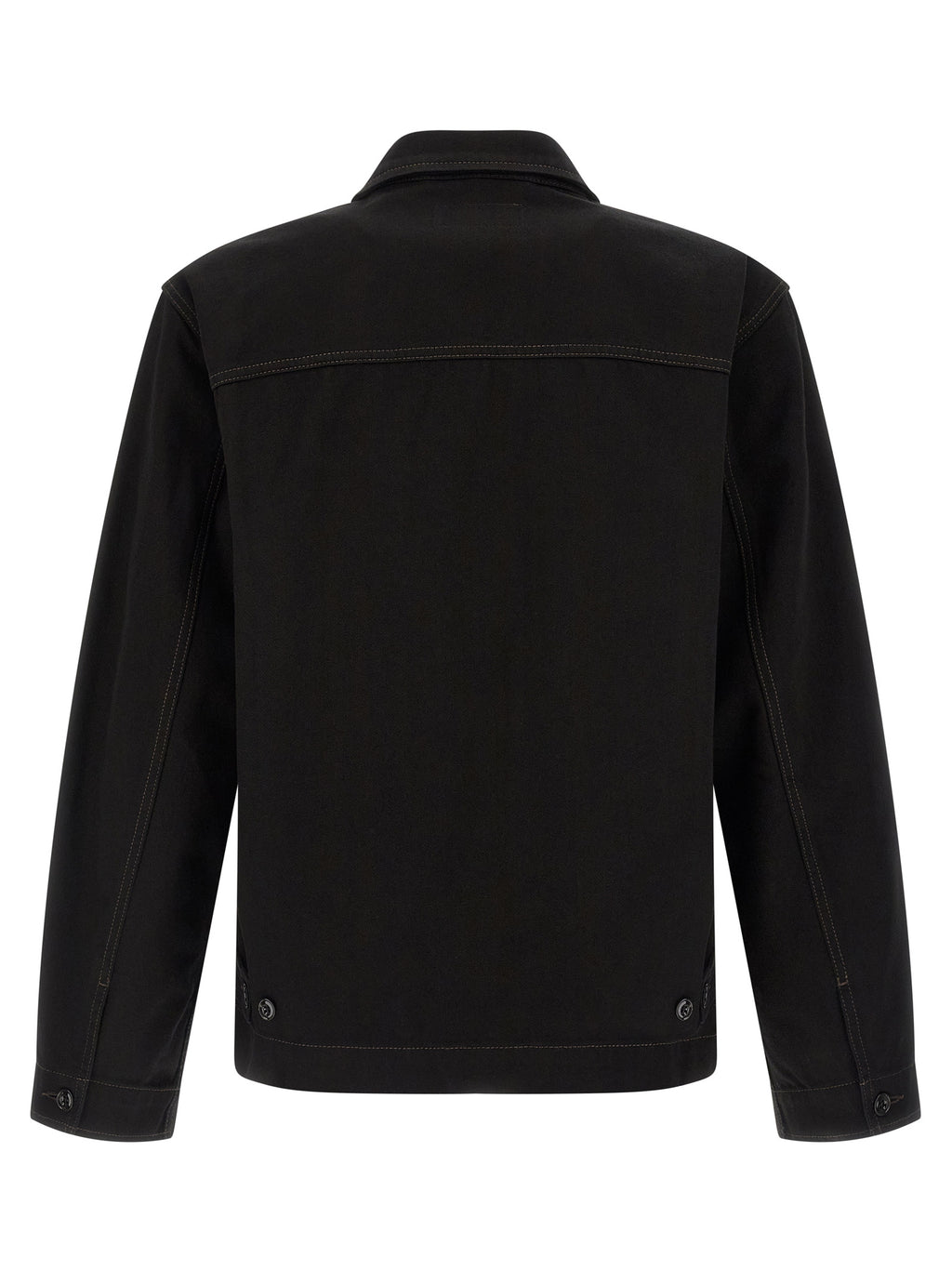 Lemaire Schwarze Baumwoll-Denimjacke