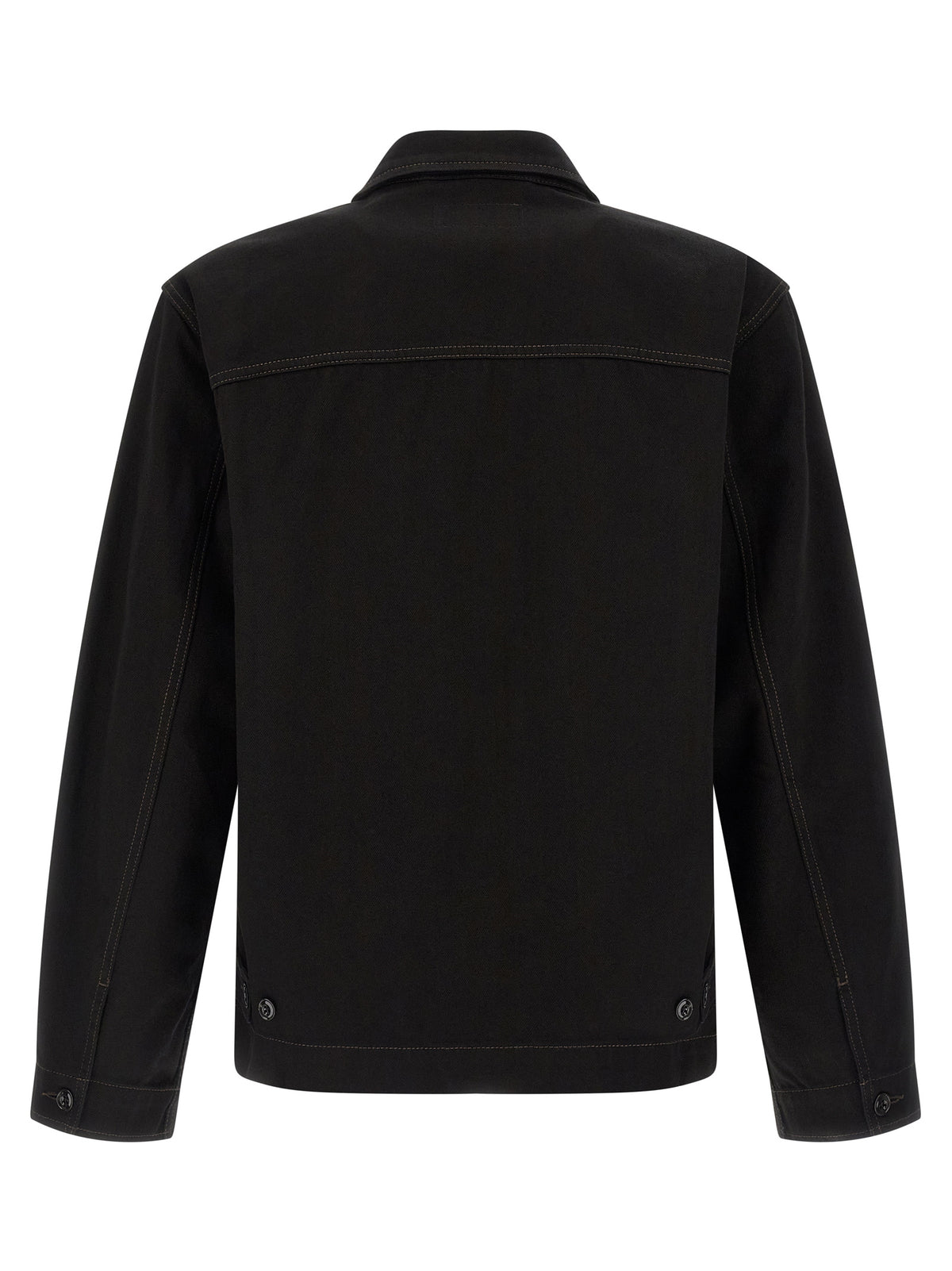 Lemaire Schwarze Baumwoll-Denimjacke