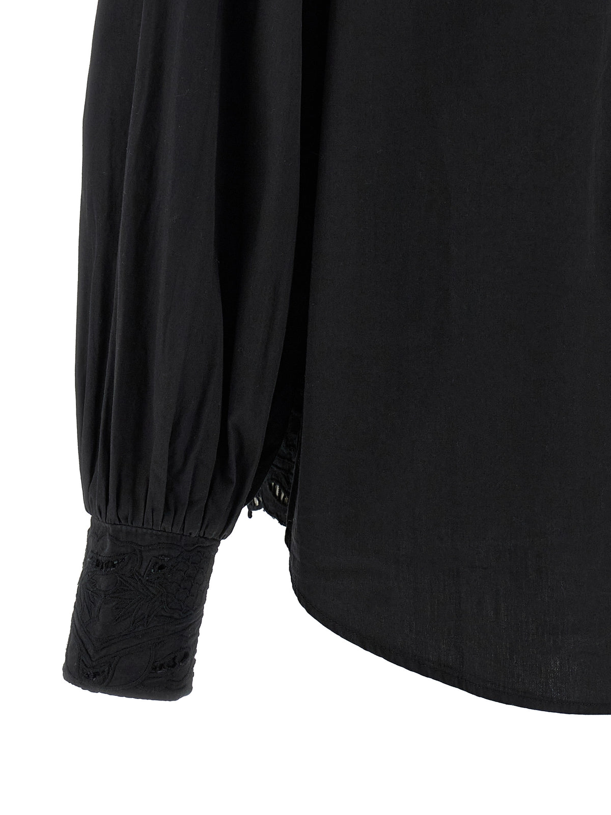 FARM RIO Schwarze Baumwollbluse