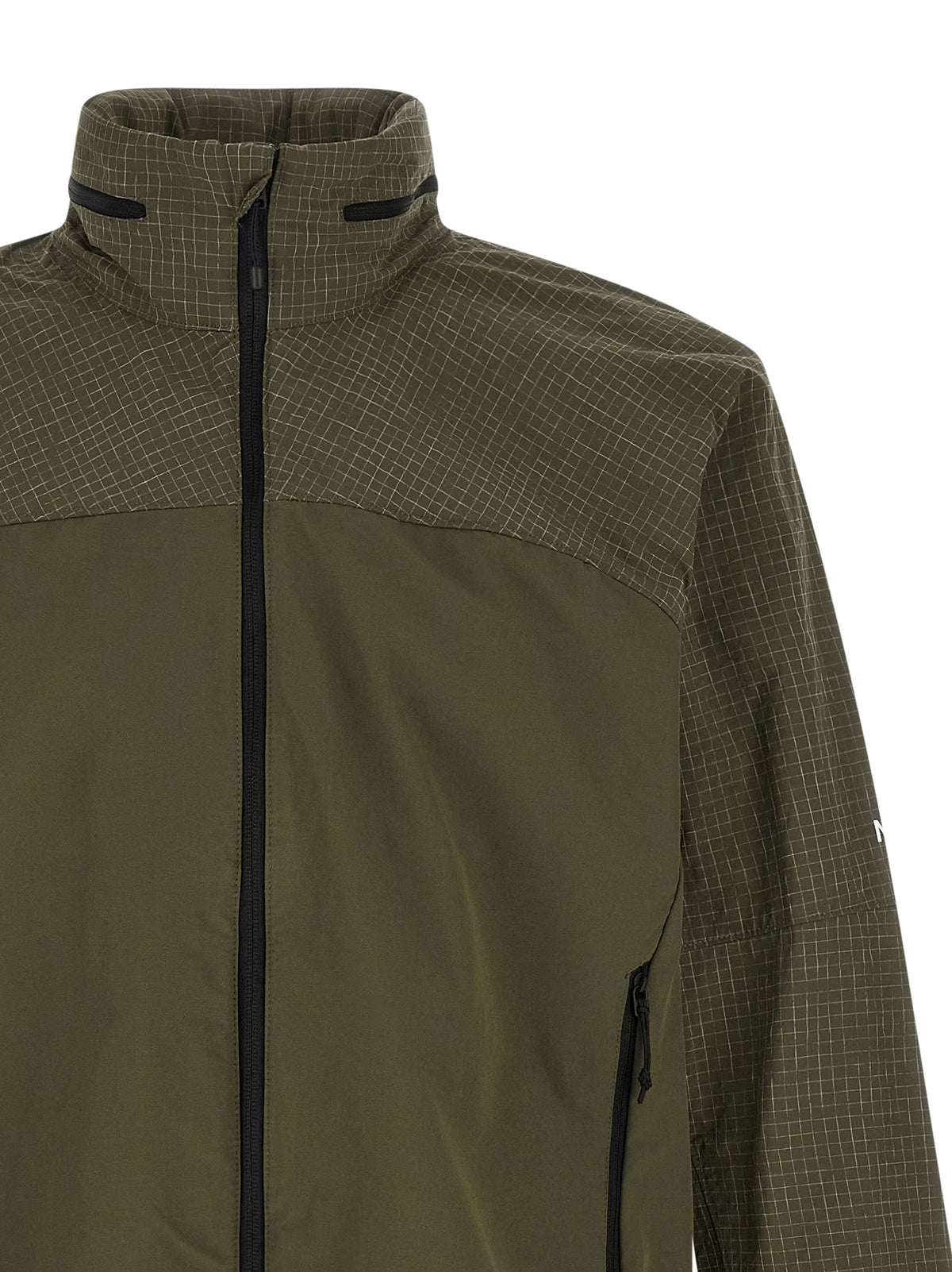 The North Face Zweifarbige Nylon-Shell-Jacke