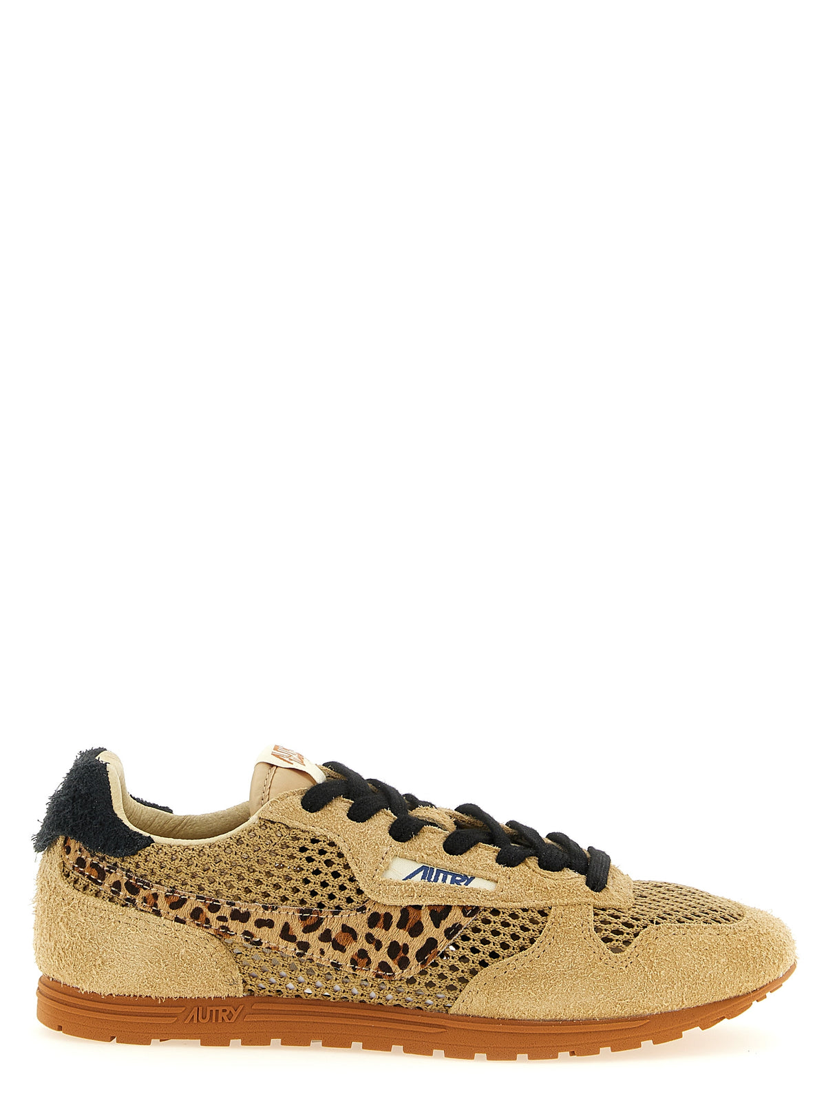 Autry Beigefarbene Baumwoll-Sportschuhe