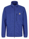 Moncler Blaue Shell-Jacke aus Polyamid