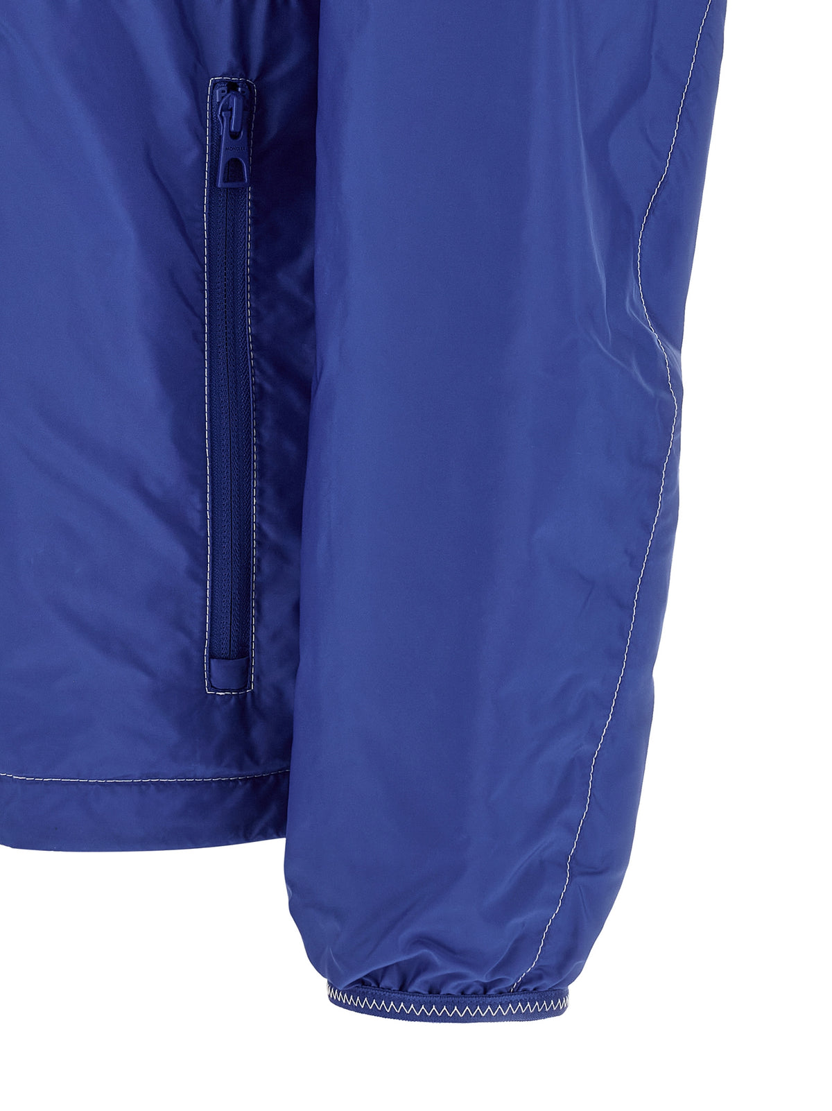 Moncler Blaue Shell-Jacke aus Polyamid