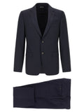 ZEGNA Blauer Wollanzug Zweiteiler