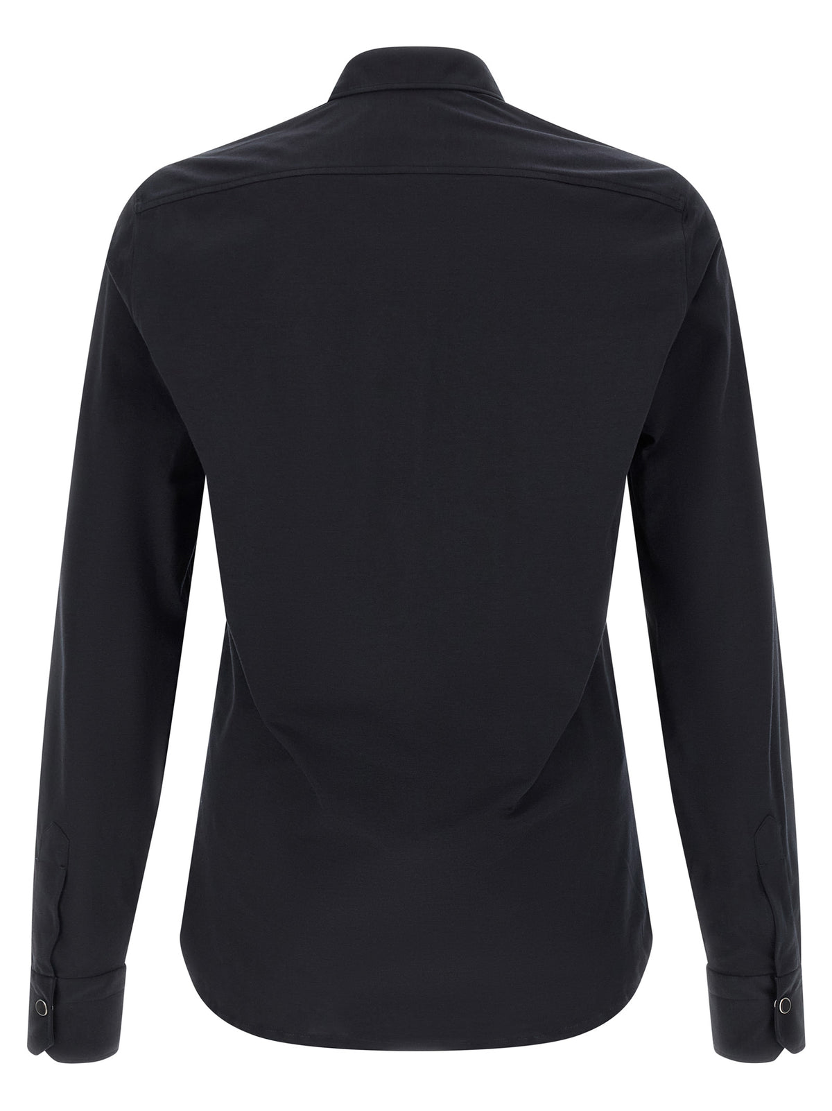 Kiton Blaue Baumwollbluse