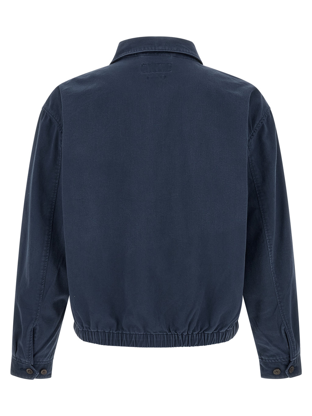 Polo Ralph Lauren Blaue Baumwolljacke in voller Länge