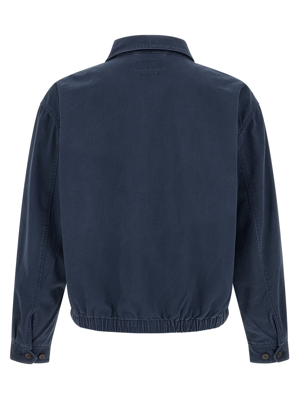 Polo Ralph Lauren Blaue Baumwolljacke in voller Länge