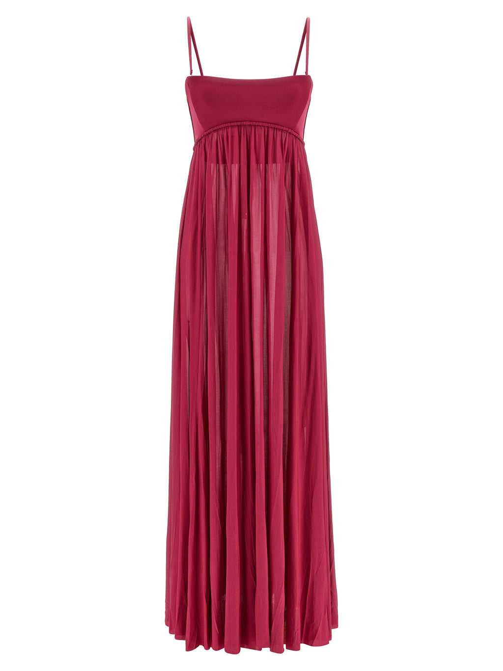 Zimmermann Langes Kleid aus Viskose in Fuchsia