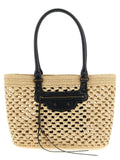 Balenciaga Schultertasche aus beiger Viskose