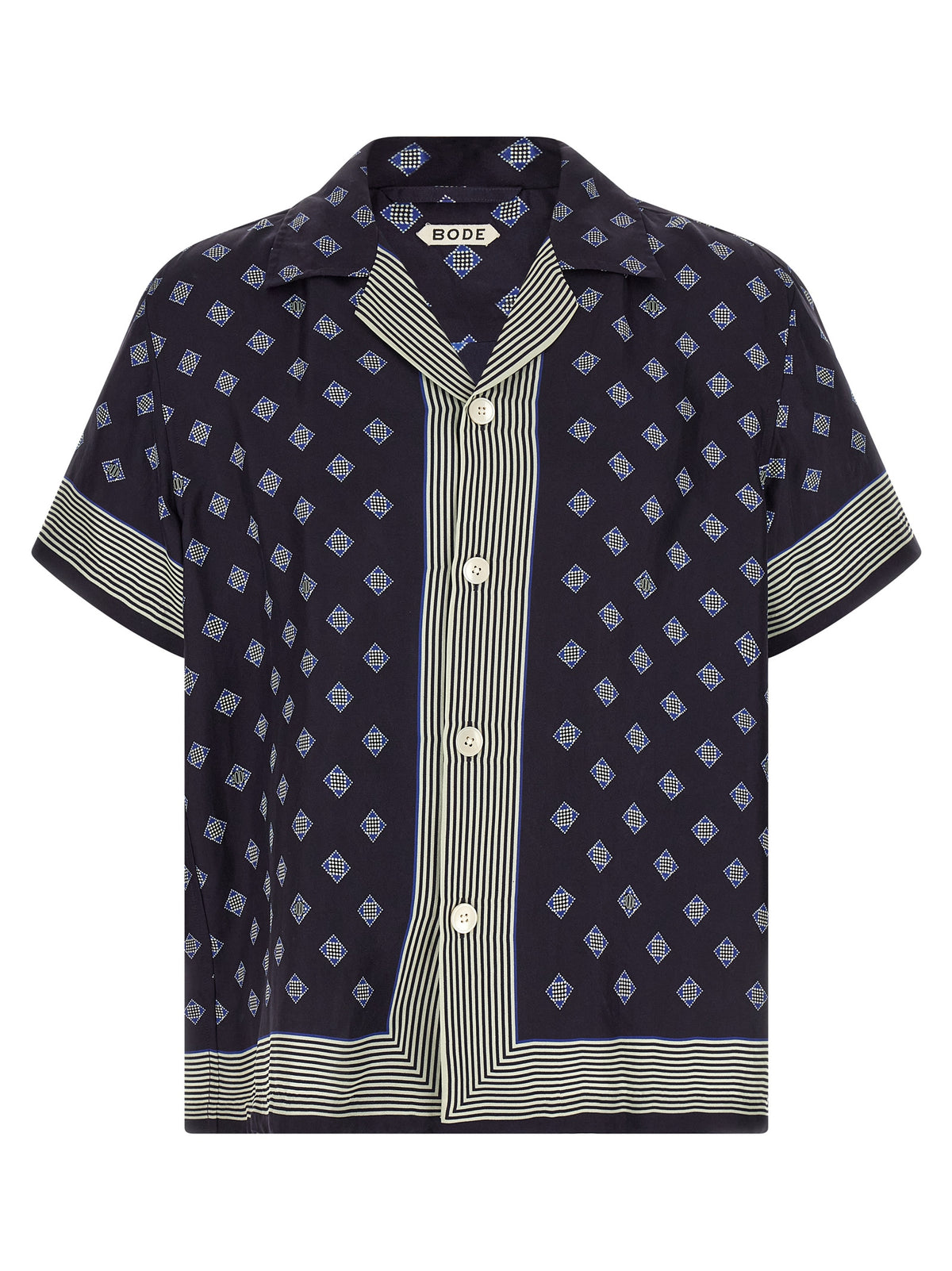 BODE Blaue Seidenbluse