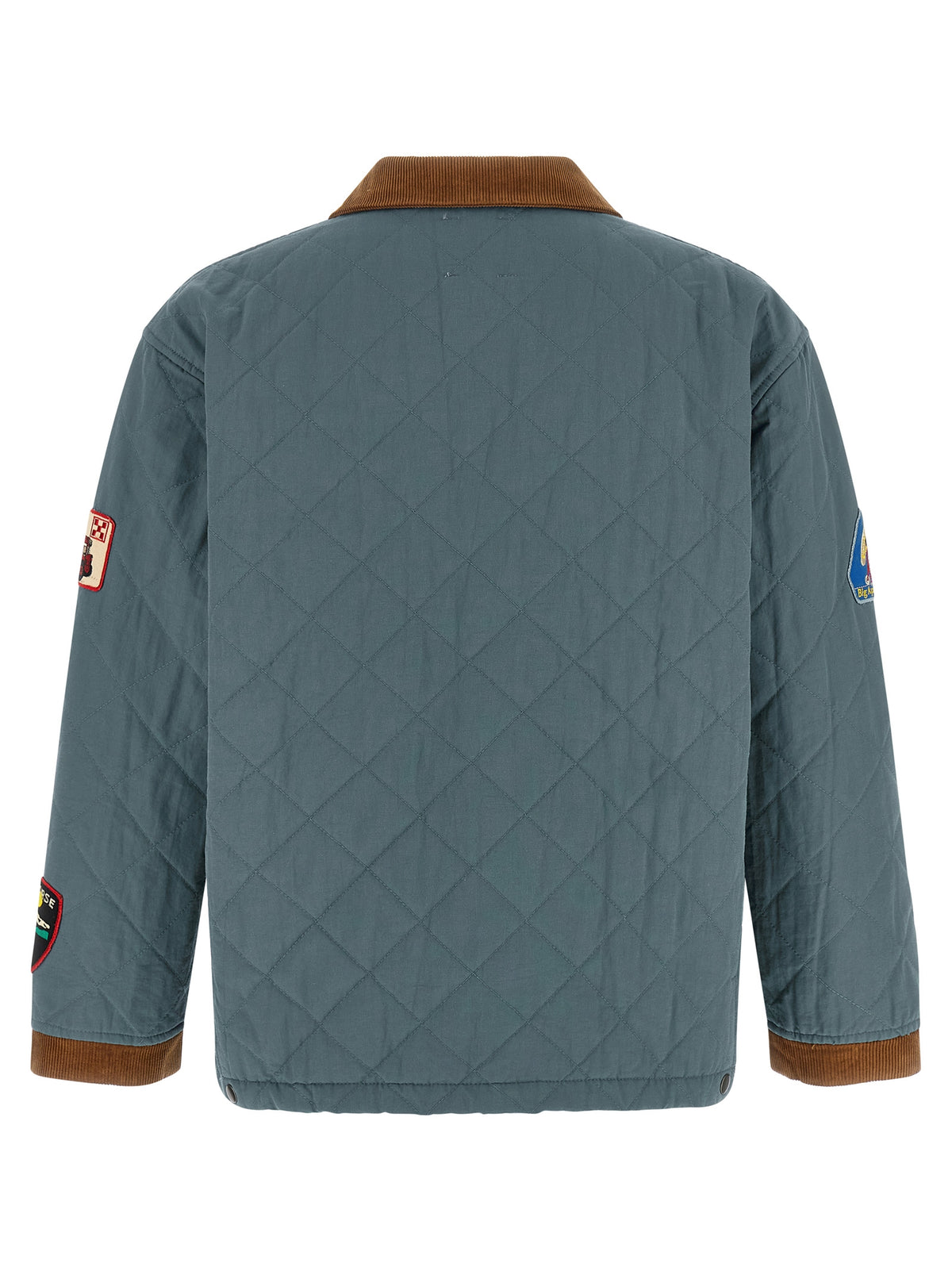 FOUND Blaue Baumwolljacke in voller Länge
