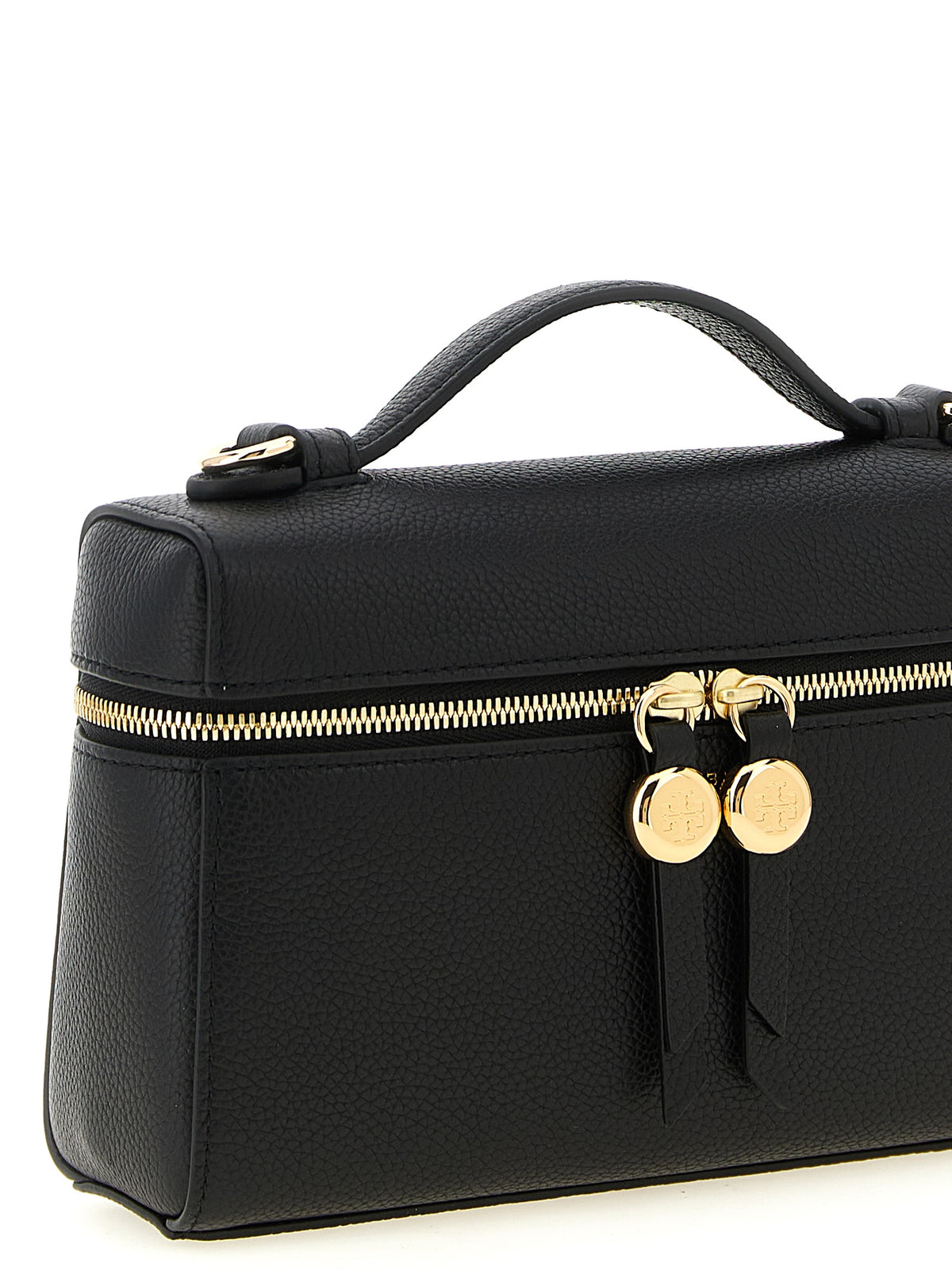 Tory Burch Schwarze Kalbsleder-Handtasche