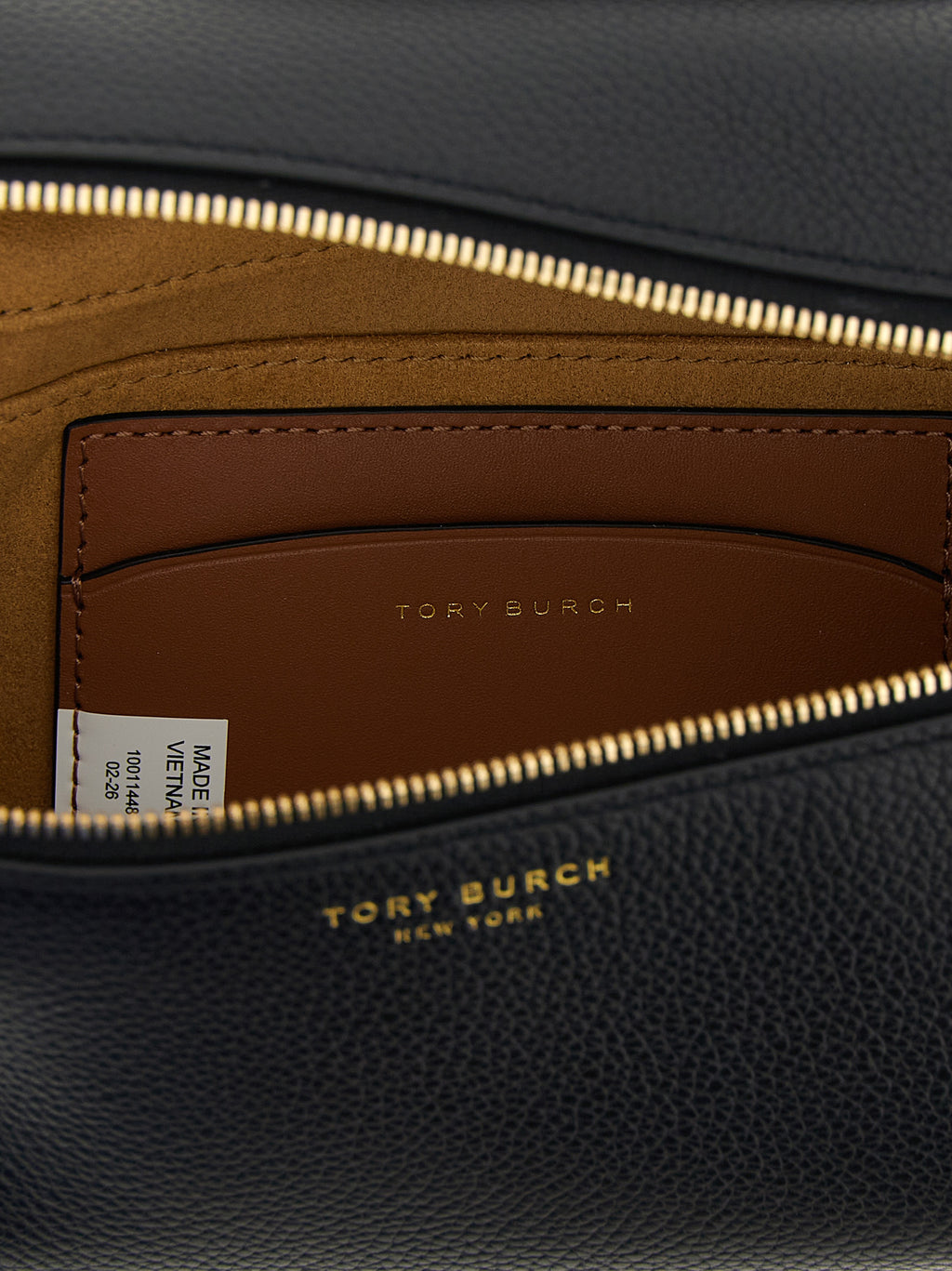 Tory Burch Schwarze Kalbsleder-Handtasche