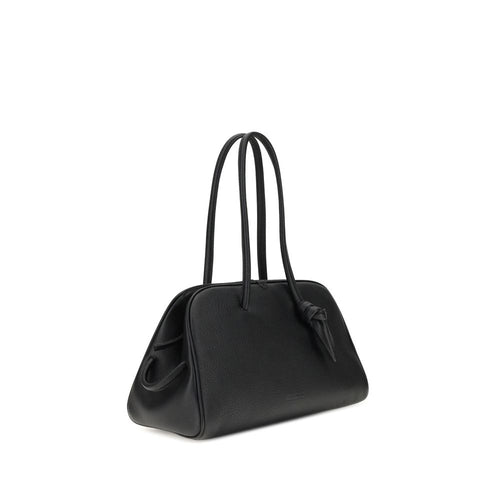 Jacquemus Schwarze Kalbsleder Bos Taurus Handtasche