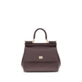 Dolce & Gabbana Braune Kalbsleder Bos Taurus Schultertasche