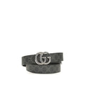Gucci Schwarzer Kalbsleder Bos Taurus Regular Gürtel