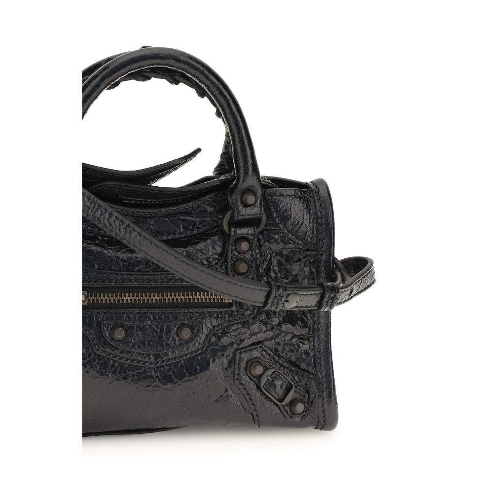 Balenciaga Schwarze Lammleder Schultertasche Ovis Aries Aries
