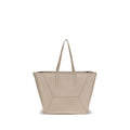 Brunello Cucinelli Beige Calf Leather Bos Taurus Handbag