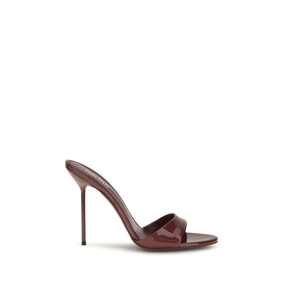 Paris Texas Bordeaux Calf Leather Bos Taurus Stiletto-Sandalen