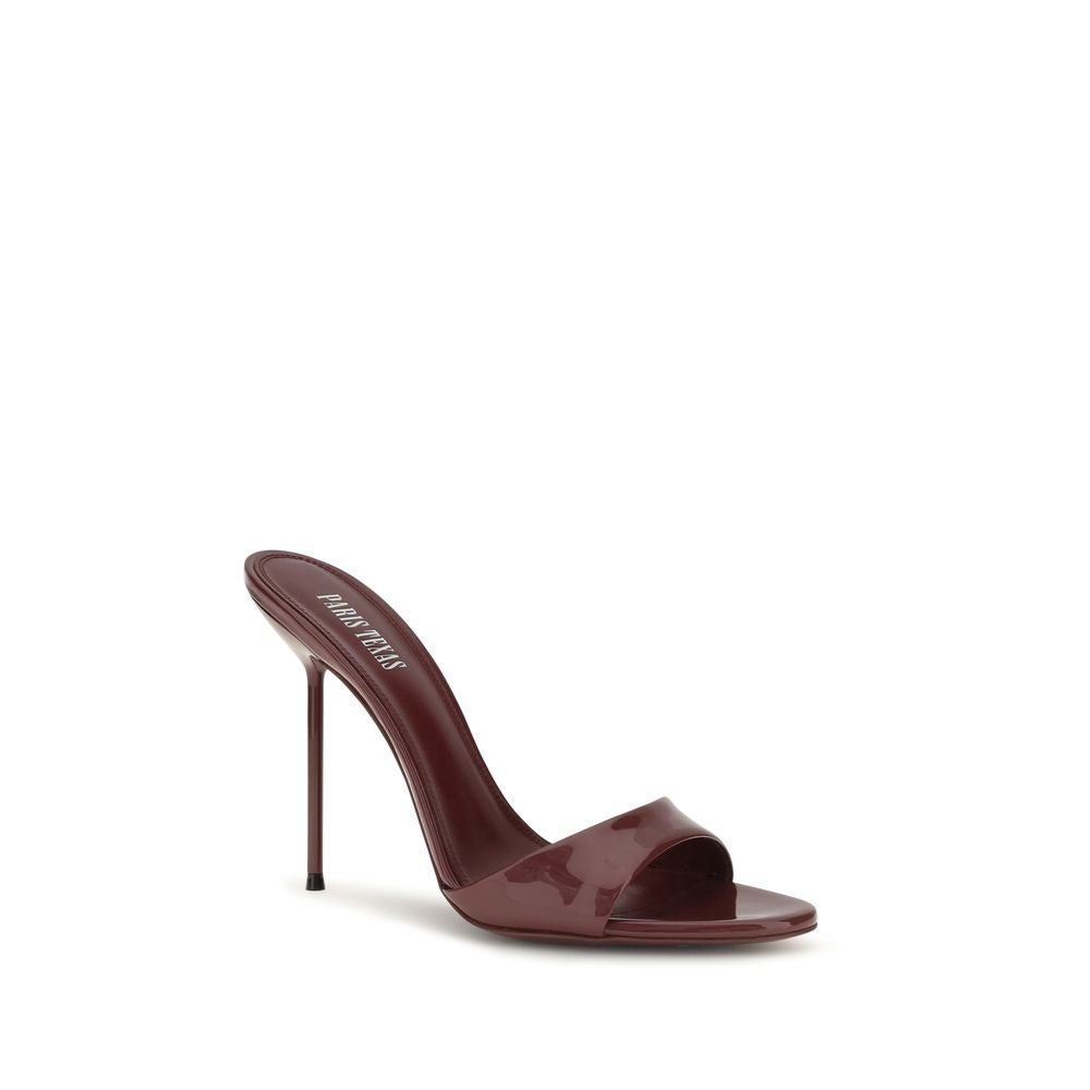Paris Texas Bordeaux Calf Leather Bos Taurus Stiletto-Sandalen