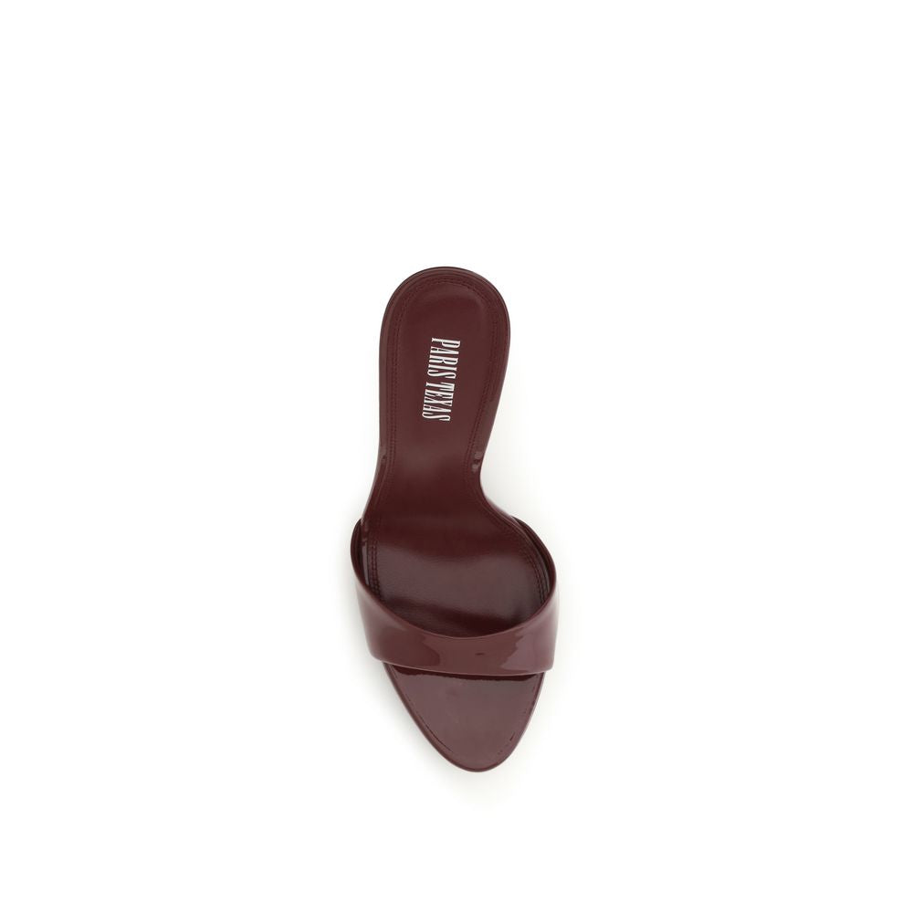 Paris Texas Bordeaux Calf Leather Bos Taurus Stiletto-Sandalen
