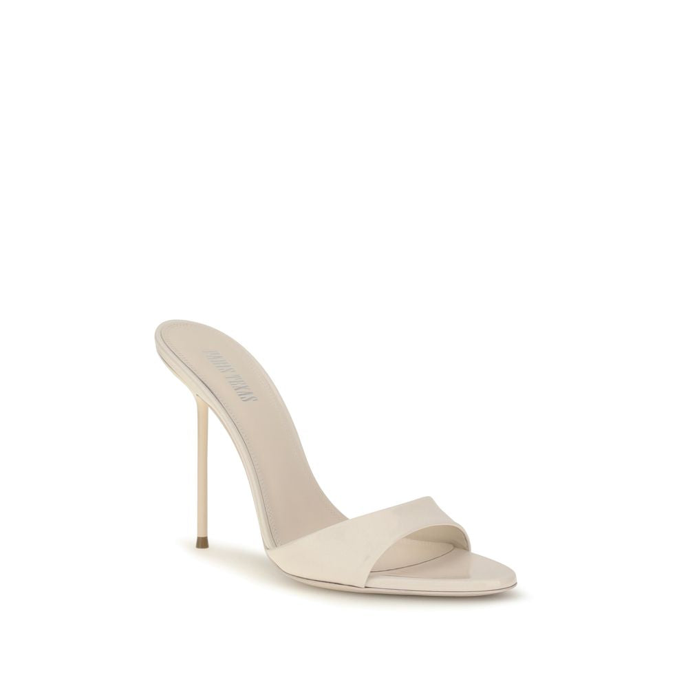 Paris Texas Beige Kalbsleder Bos Taurus Stiletto-Sandalen