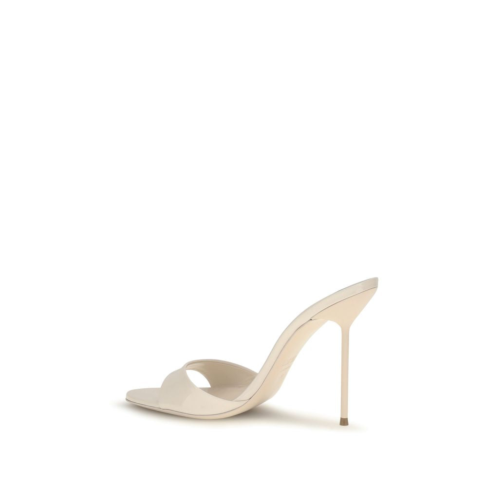 Paris Texas Beige Kalbsleder Bos Taurus Stiletto-Sandalen