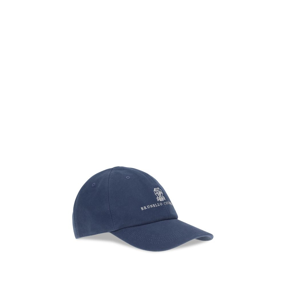 Brunello Cucinelli Blaue Baumwollkappe (Baseball Cap)