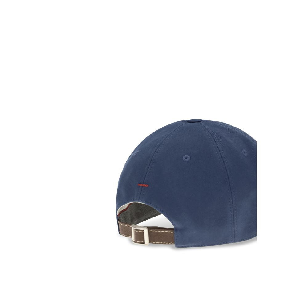 Brunello Cucinelli Blaue Baumwollkappe (Baseball Cap)