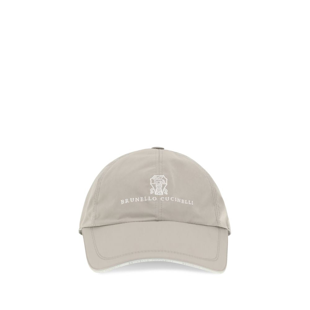 Brunello Cucinelli Zweifarbige Polyester-Kappe (Baseball Cap)