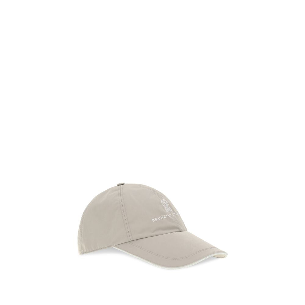 Brunello Cucinelli Zweifarbige Polyester-Kappe (Baseball Cap)