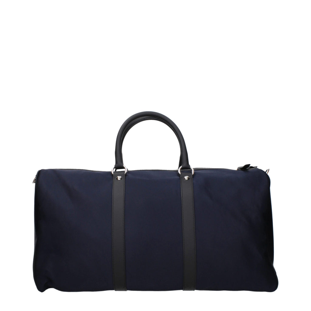 Kiton Blaue Nylon-Reisetasche