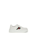 Gucci Weiße Kalbsleder Bos Taurus Chunky Sneaker