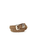 Brunello Cucinelli Beige Kalbsleder Bos Taurus Regular Gürtel