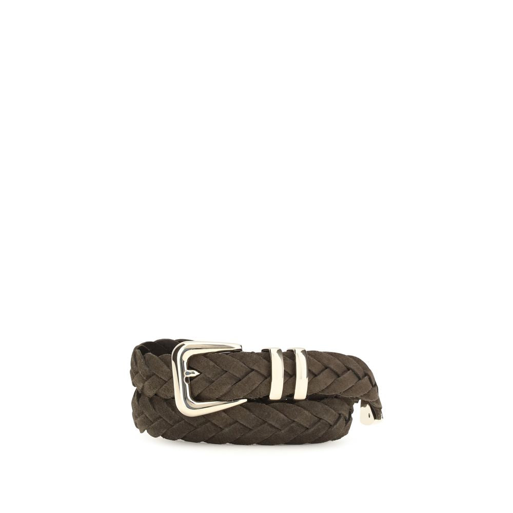 Brunello Cucinelli Brauner Kalbsleder Bos Taurus Regular Gürtel