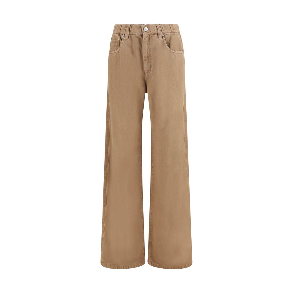 Brunello Cucinelli Beige Baumwolljeans Denim